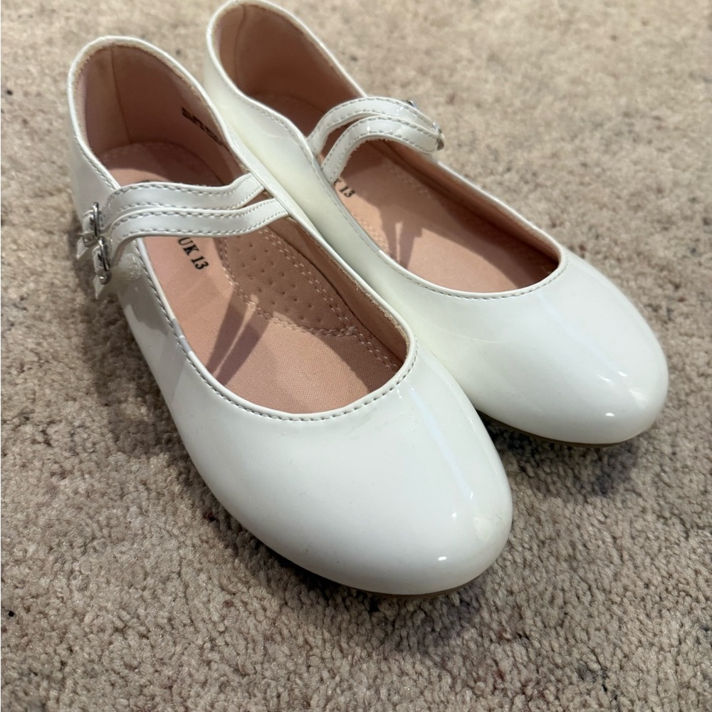 Classic White Kids Ballet Flats